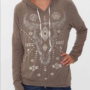 Daytrip rhinestone tribal hoodie